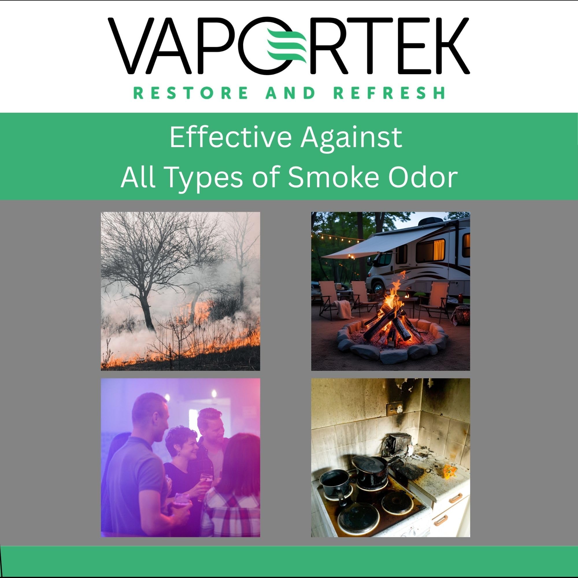 Vaportek EZ-Disk fragrance disk for use in EZ-Twist holder, 12 disks, S.O.S smoke neutralizing Scent