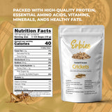 Erbies Edible Crickets for Humans, Exotic Food Bug Snacks & High Protein Edible Cricket Snacks for Humans, Sesame Coconut Flavor 15g Bag