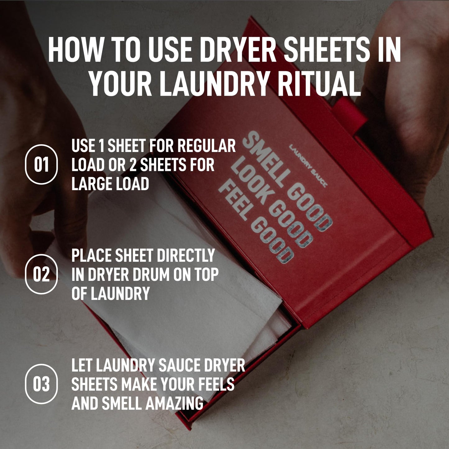 Laundry Sauce - Laundry Dryer Sheets (French Saffron), Luxury Fragrance, Contains Essential Oils, Softens Fabric, Removes Static Cling, Eco-Friendly
