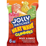 JOLLY RANCHER Heat Wave Gummies Spicy n Sweet Assorted Fruit Flavored Candy Bag, 6 oz