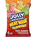JOLLY RANCHER Heat Wave Gummies Spicy n Sweet Assorted Fruit Flavored Candy Bag, 6 oz
