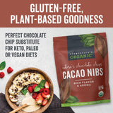 Viva Naturals Organic Cacao Nibs, Unsweetened, 1 LB (454 g), Keto Friendly, Vegan, Non-GMO, Gluten-Free Chocolate Chip Substitute