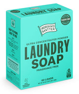 Ingredients Matter Powder Laundry Soap - Fragrance Free, Hypoallergenic Detergent, Natural & Eco-Friendly, Plastic Free, Made in USA, Natural