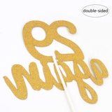 29 Again Cake Topper, Happy 30th Birthday Sign,Dirty Thirty Cake Topper,Hello 30 Party Decorations (Double Sided Gold Glitter)