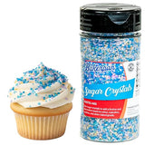 Bakerpan Pearlized Sugar Sprinkles for Baking - 7 Ounce Pastel Decorating Sugar Crystals for Cookies, Cake Pops, Ice Cream (Made in USA)