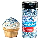 Bakerpan Pearlized Sugar Sprinkles for Baking - 7 Ounce Pastel Decorating Sugar Crystals for Cookies, Cake Pops, Ice Cream (Made in USA)