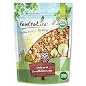 Food to Live Organic Dry Roasted Whole Cashews, 2 Pounds Non-GMO, Unsalted, Oven Roasted Nuts, No Oil Added, Kosher, Vegan, Bulk. Crunchy Texture