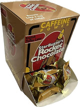 Rocket Chocolate Milk Chocolate English Toffee Latte Flavored Caffeinated Chocolate Truffles, 50 count, Mini
