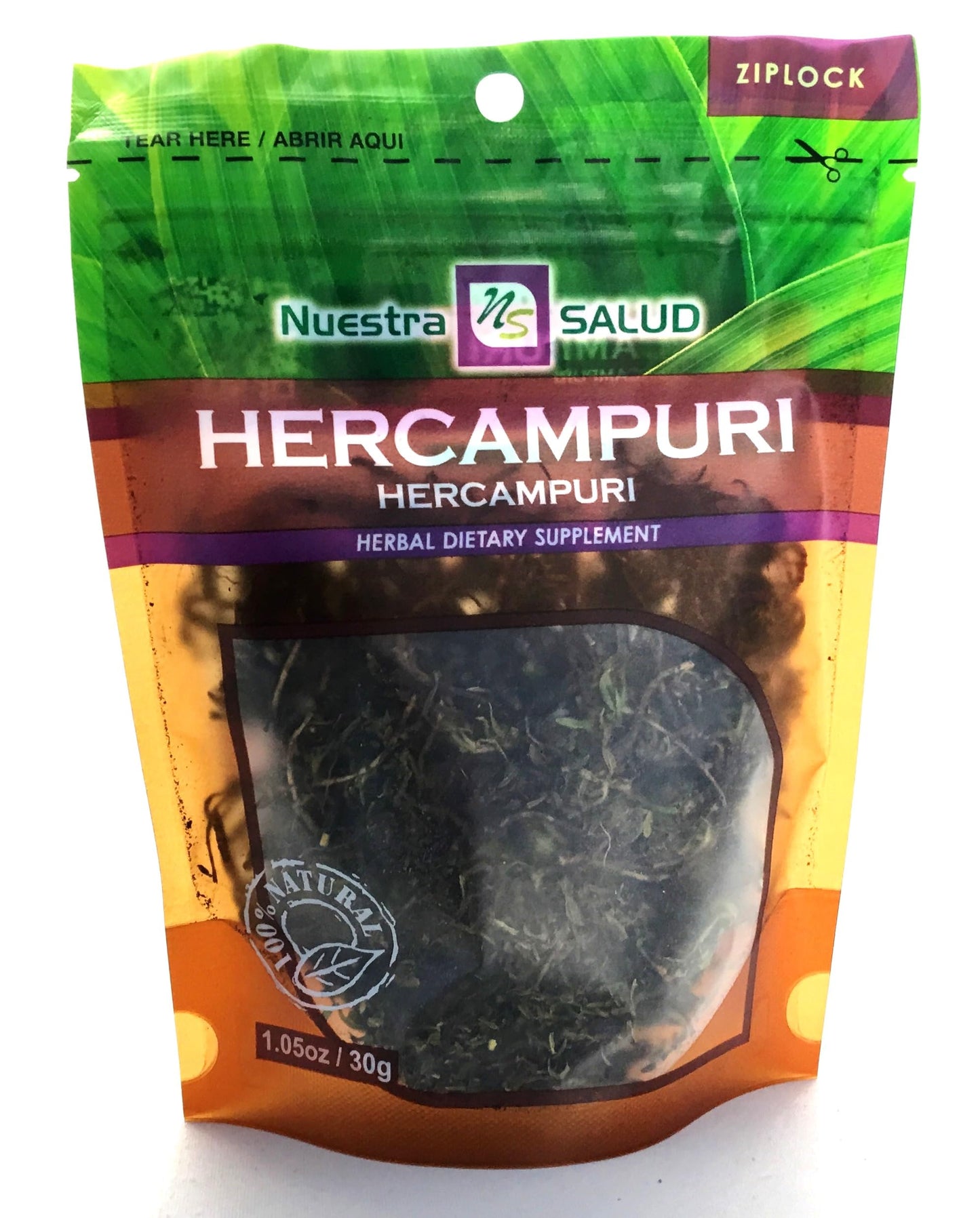 Hercampuri Tea Herbal Infusion zip lock (30g X 3) Bitter Tea Strong
