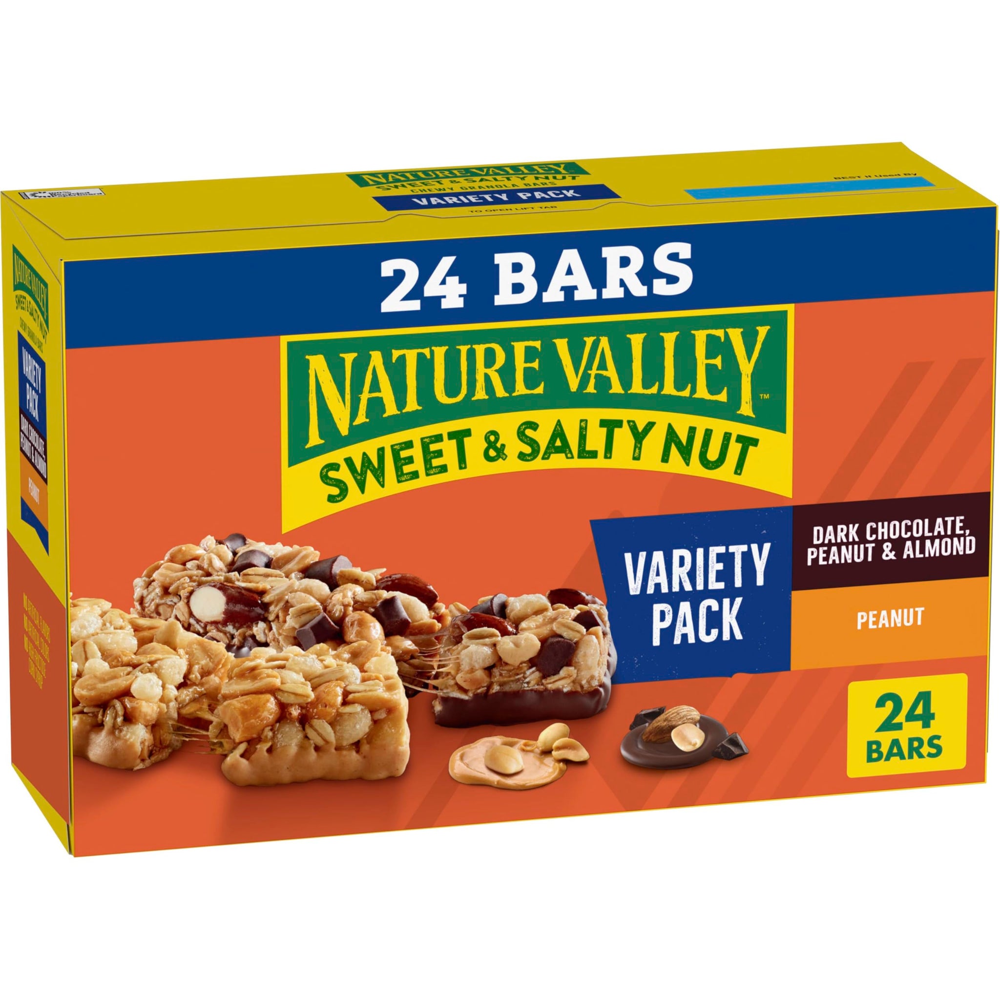 Nature Valley Sweet and Salty Nut Granola Bars, Variety Pack, 24 Bars, 28.8 oz
