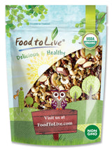 Organic Power Snack Mix, 8 Ounces - Raw and Non-GMO Trail Mix Contains Goji Berries, Golden Berries, Mulberries, Raisins, Brazil Nuts, Cashews