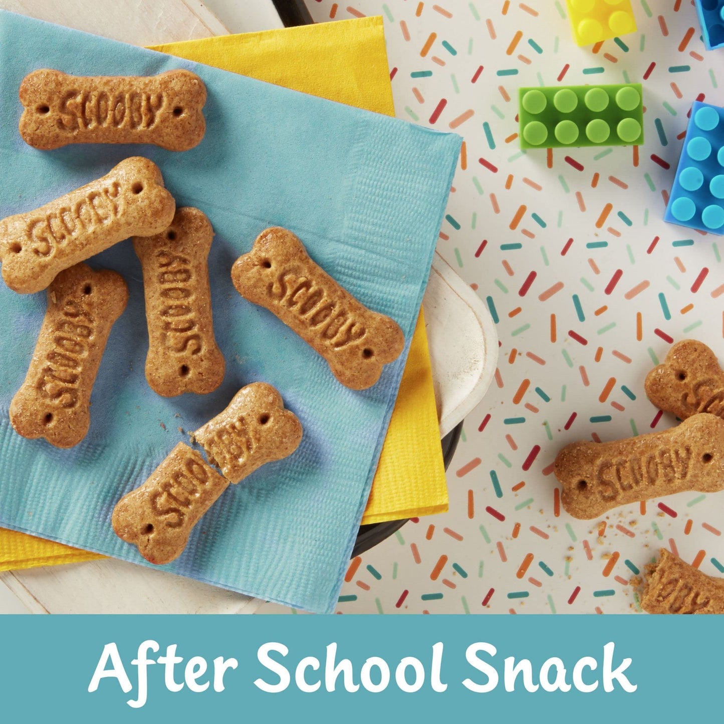 SCOOBY-DOO! Baked Graham Cracker Snacks, Made with Whole Grains, Kids Lunch Snacks, Cinnamon, 11oz Box (1 Box)