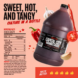 Capital City Mambo Sauce Sweet Hot, Washington DC Wing Sauces, Perfect Condiment for Wings Chicken Pork Beef Seafood Burgers Rice or Noodles, 128oz (1