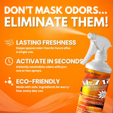 Neutron Industries NI-712 Fresh Orange Odor Eliminator Spray (2 Bottles)- Powerful, Long-Lasting Odor Neutralizer - Instant Air Freshener for Home