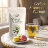 The French Touch Lemon Verbena Tea ORGANIC | 1.8g x 30 Pyramid Bags | 100% Certified USDA Organic | Plant based tea bags | Select Premium Tea (Lemon