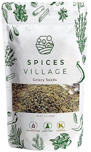 Spices Village Celery Seeds for Cooking, 7 Ounces - Whole Celery Seed Spice for Pickling & Canning - Certified Kosher, Gluten-Free, Non-GMO