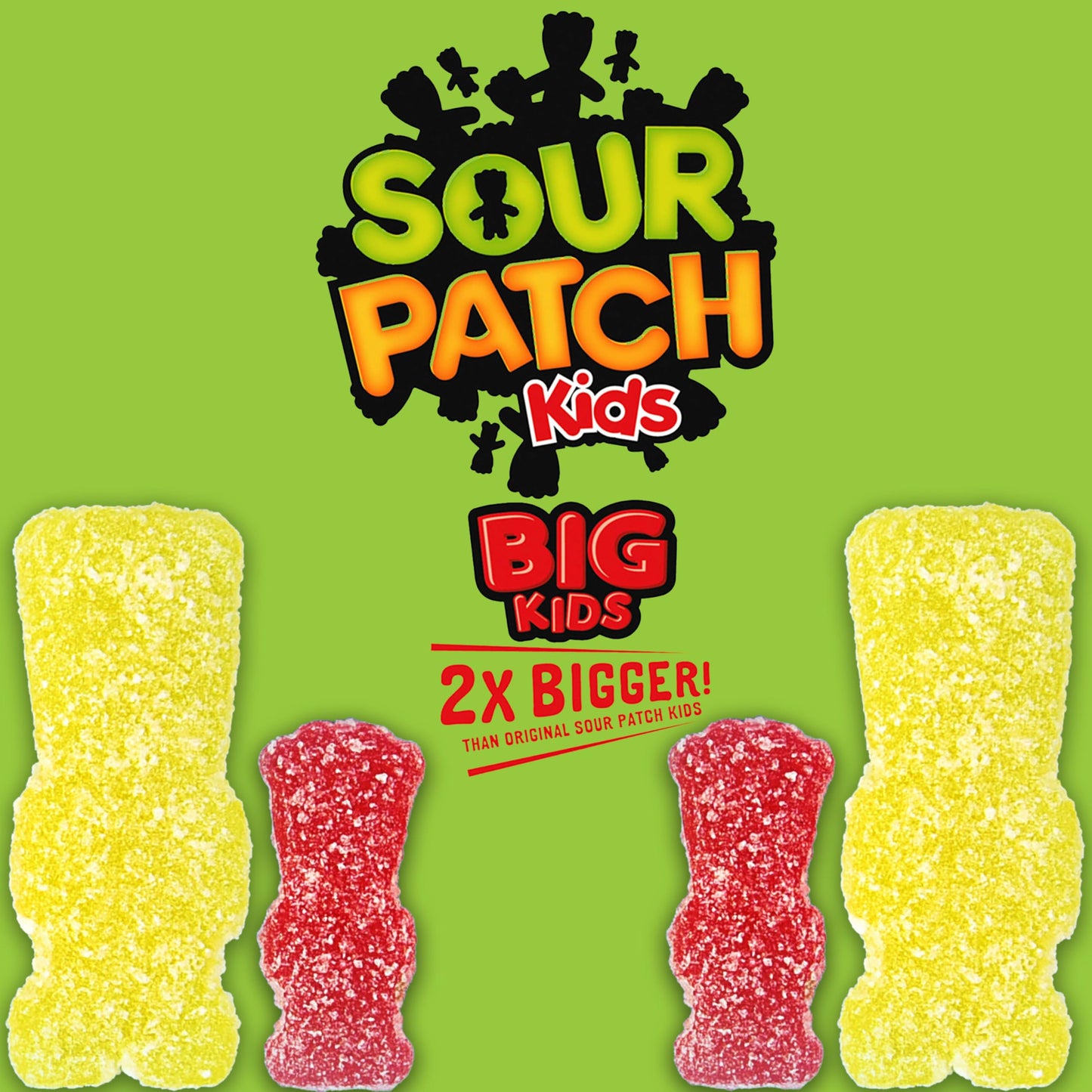 SOUR PATCH KIDS Big Kids Soft & Chewy Gummy Candy, Bulk Candy, Family Size, 1.7 lb