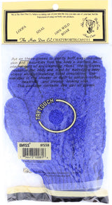 Hair Doc, Scrub Gloves Nylon, 1 Count, Blue