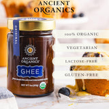 Ancient Organics Ghee - Organic Grass Fed Ghee Butter, Gluten Free, Clarified Butter, Vitamins & Omegas, Lactose Reduced, Kosher, USDA Certified - 9