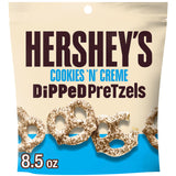 HERSHEY'S Cookies 'n' Creme Dipped Pretzels Bag, 8.5 oz