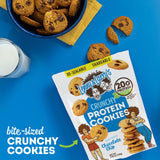 Lenny & Larry's The Complete Crunchy Cookie, Chocolate Chip, 6g Plant Protein, Vegan, Non-GMO, 1.25 Ounce Pouch (Pack of 12)