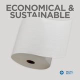 Pacific Blue Basic Recycled Paper Towel Rolls (previously branded Envision) by GP PRO (Georgia-Pacific), White, 26601, 800 Feet Roll (Pack of 1)