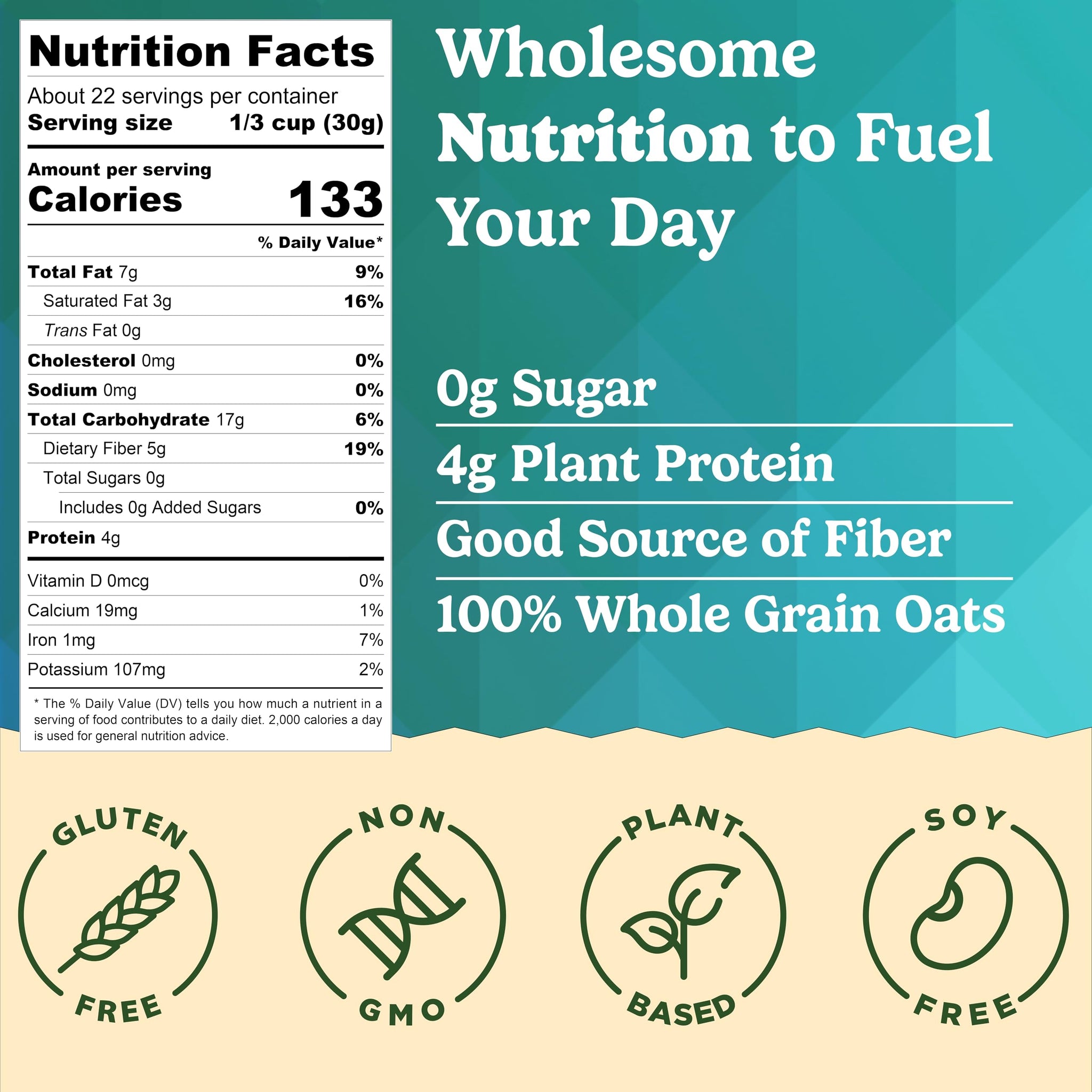 MyCerealMix Cinnamon Pecan Sugar-Free Granola, 6-Pack of 24 oz Bags (144 oz Total) - Keto & Diabetic-Friendly, Plant-Based, No Added Sugar, Allulose