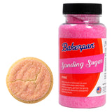 Bakerpan Pink Sanding Sugar for Baking & Cookie Decorating - 5 Ounce Edible Pink Sugar Sprinkles for Cookies, Cakes, Cocktails (Made In USA)