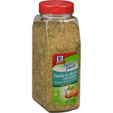McCormick Perfect Pinch Garlic & Herb Seasoning, 19 oz - One 19 Ounce Container of Garlic Herb Seasoning to Add Zesty Flavor to Chicken, Pasta, Salads