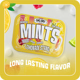 Big Sky Sugar Free Lemonade Stand Mints - 50 Count Tin (Pack of 6) | Kosher Certified, Vegan Candy | Aspartame & Gluten Free | Lemon Flavored Sugar