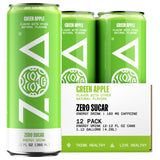 ZOA GREEN APPLE Sugar Free, Low Calorie Energy Drinks | Healthy B & C Vitamins | Electrolytes for Hydration | 160mg Caffeine from Green Tea | 12 Fl Oz
