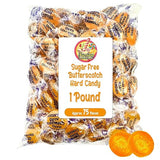 Sugar Free Butterscotch Hard Candy Arcor - 1LB Bag (About 75 Pieces) Of Individually Wrapped Sugar Free Butterscotch Buttons, Butter Scotch Bulk Candy