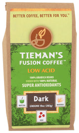 TIEMANS COFFEE Premium Ground Dark Coffee, 10 OZ