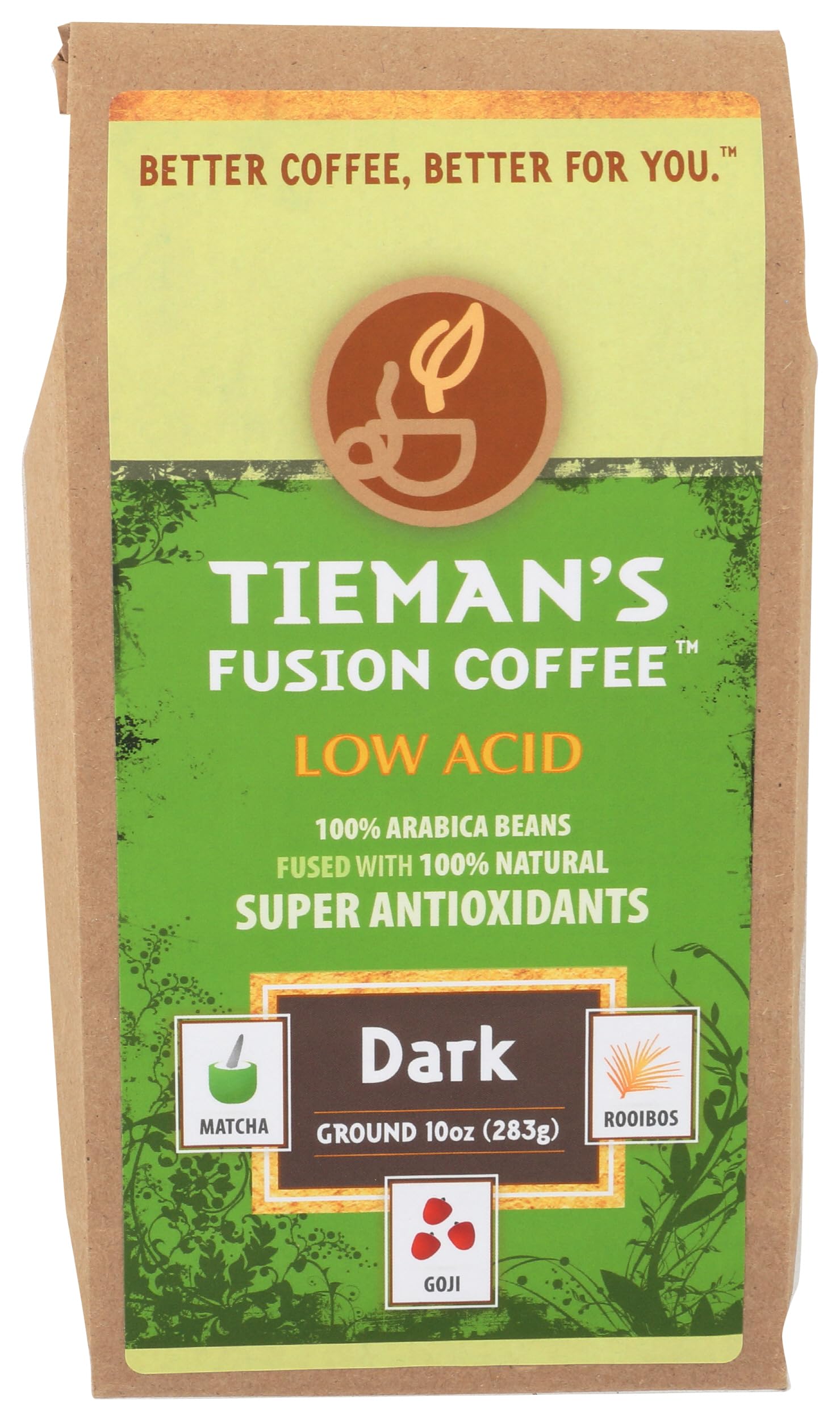 TIEMANS COFFEE Premium Ground Dark Coffee, 10 OZ