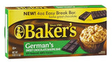 Baker's German's Sweet Chocolate Baking Bar, 4 Ounce (Pack of 12)