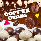 Chocolate Covered Espresso Beans Coffee Tricolor Bulk Candy (1 Pound Bag)