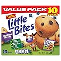 (Value Pack) Little Bites Blueberry Muffins, 10 individual packs, (1.5 oz each), Real Blueberries Mini Muffins, 15 oz Multipack