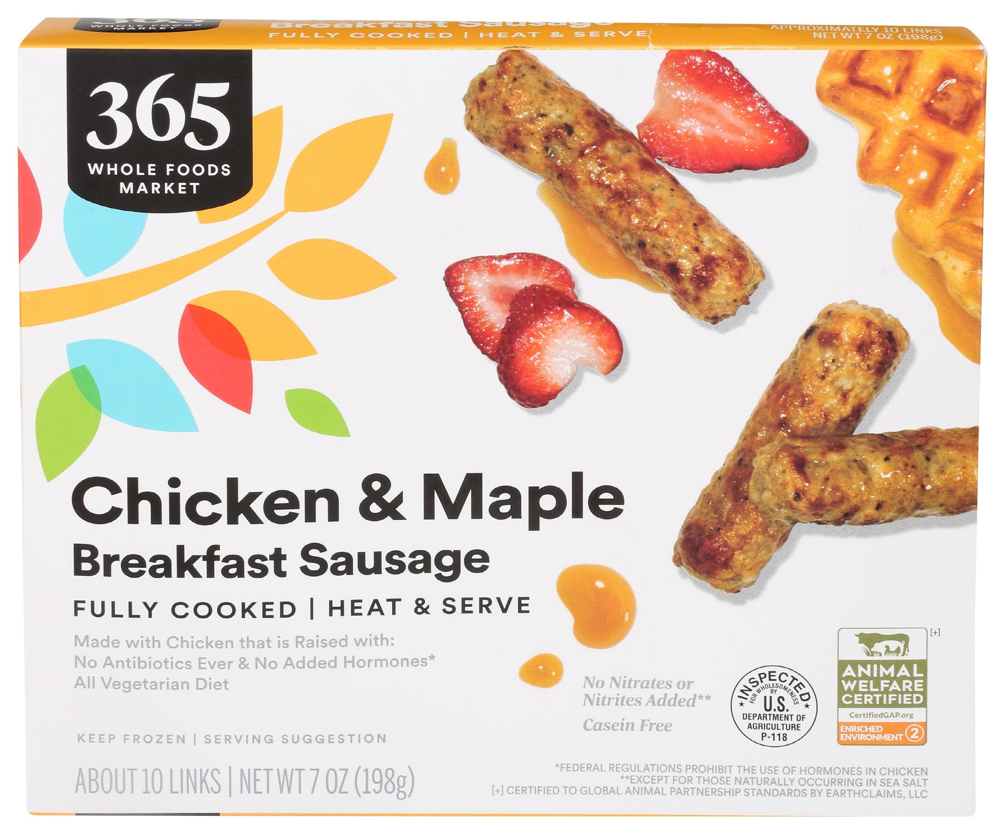 365 by Whole Foods Market, Chicken Sausage Breakfast Link Maple, Step 2, 7 oz