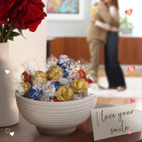 Lindt LINDOR Assorted Chocolate Candy Truffles Heart, Valentine's Day Assorted Chocolate with Truffle Center, 5.5 oz.