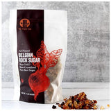 The Sugar Lab Belgian Brown Rock Sugar 2 Pounds - Natural Real Beet Sugar - Perfect for Tea, Coffee, and Cooking - Teavana Style Tea Sugar - Sugar Cube or Amber Sugar Replacement