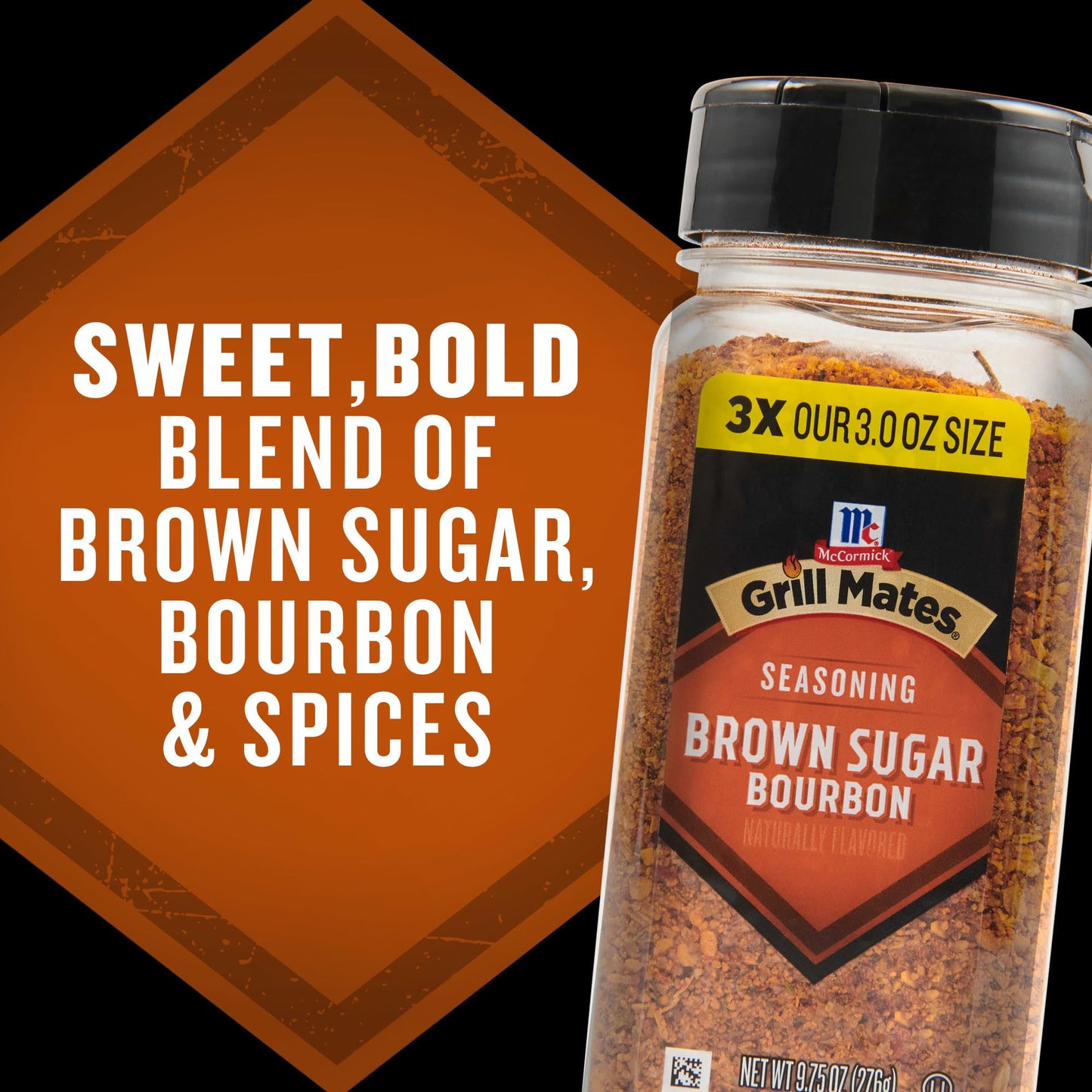 McCormick Grill Mates Brown Sugar Bourbon Seasoning, 9.75 oz