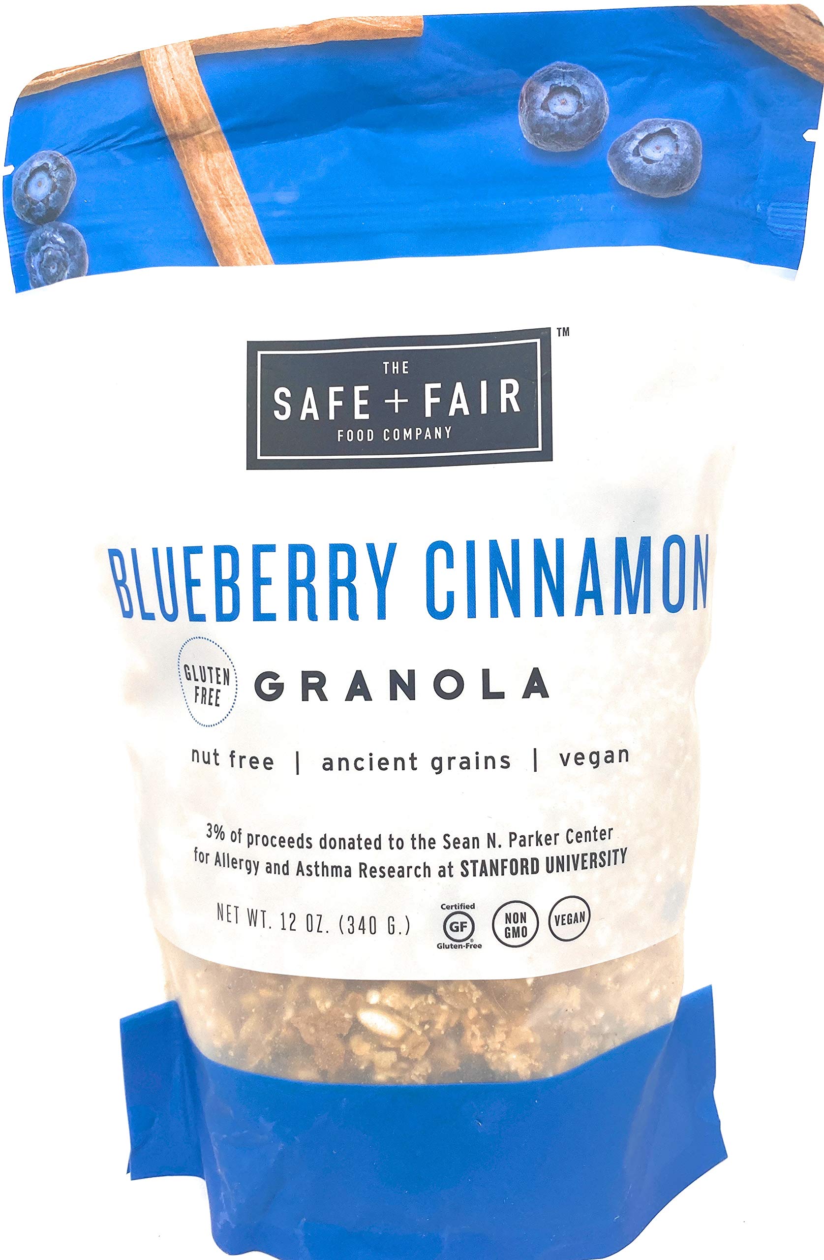 The Safe + Fair Food Company, Birthday Cake Granola Blueberry Cinnamon Granola Honeycrisp Apple Pie Granola Bundle with Kokobunch Kit 12Oz(Pack of 3)