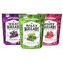 Wiley Wallaby Licorice 10 Ounce Variety Pack - Huckleberry, Apple & Watermelon Classic Gourmet Australian Style Soft & Chewy Licorice Candy - Pack