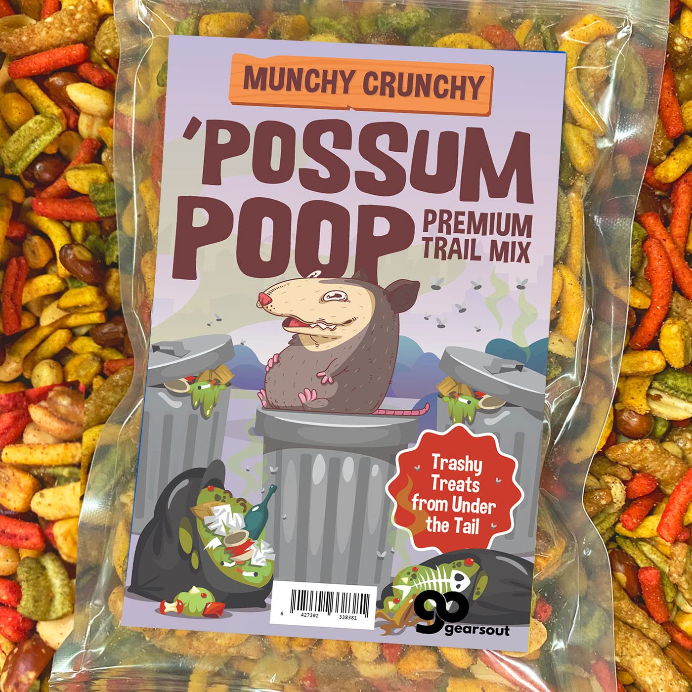 Possum Poop Premium Trail Mix- Funny Gag Gift for Men and Women - Weird Shower Gift, Fun Stocking Stuffers, Adult Gift Baskets, Trail Mix Blend, Nut