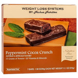 Weight Loss Systems - Meal Replacement Protein Bar - Peppermint Cocoa Crunch (7/Box) - High Protein - Low Fat - Kosher