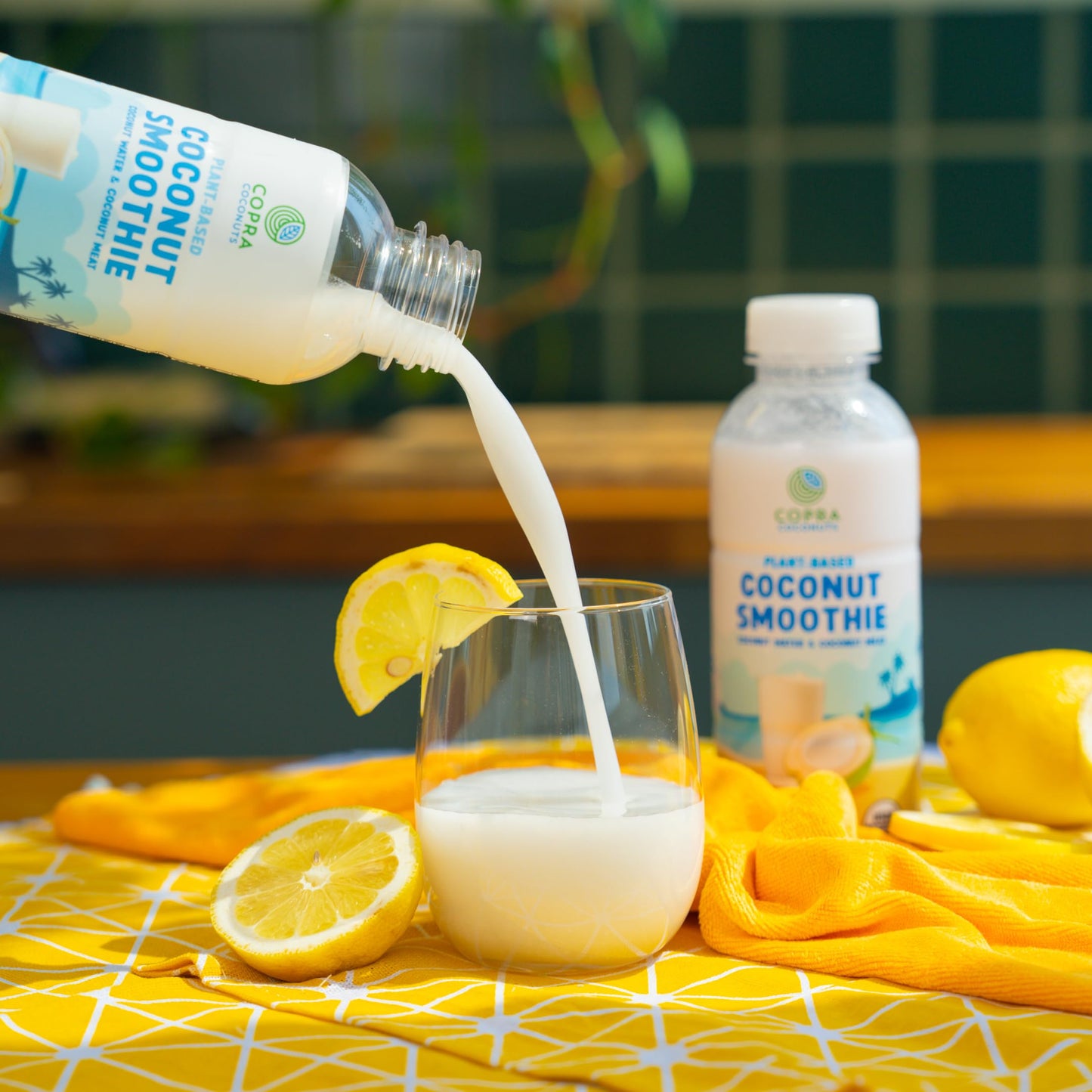 Copra Organic Frozen Coconut Smoothie (No Sugar Added) | Vegan, Non-GMO, Gluten-Free (Case of 6 Bottles x 14 Fl Oz)