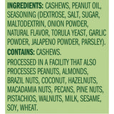Emerald Nuts, Jalapeno Cashews, 5 Oz, Resealable Bag (Pack of 4)
