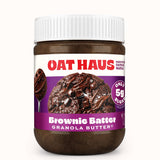 Oat Haus Brownie Batter Granola Butter | Peanut-free, Almond (Tree-Nut) Free, & School-Safe (Top 8 Allergen Free) | Nutella & Chocolate Spread