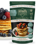 Pancake & Waffle Mix, High Protein, High Fiber, Certified Gluten free, Organic, non-GMO Verified, Certified Kosher, Gluten Free Baking, 2 Pounds