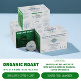 Crockett Organic K Cups Coffee - USDA Organic Medium Roast Coffee Pods with Clean Flavor, Balanced Body & Natural Energy - Single Serve for Smooth